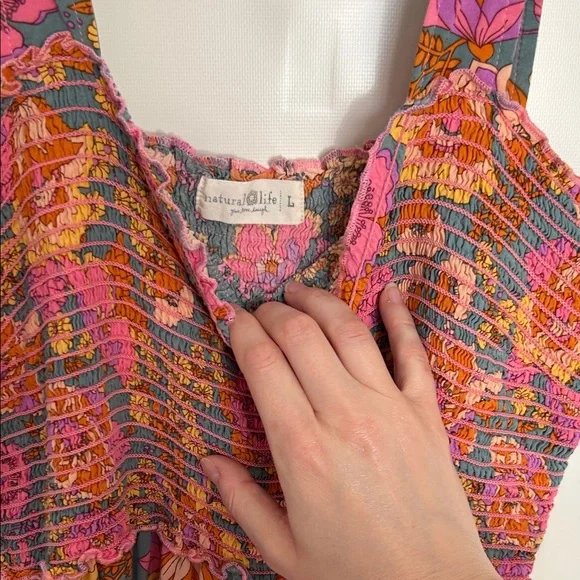 Women’s Natural Life Boho Jumpsuit Romper | Sz Large - Picture 4 of 6